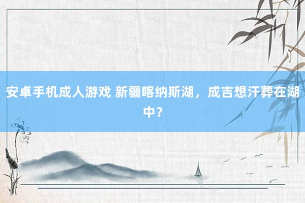 安卓手机成人游戏 新疆喀纳斯湖,成吉想汗葬在湖中?