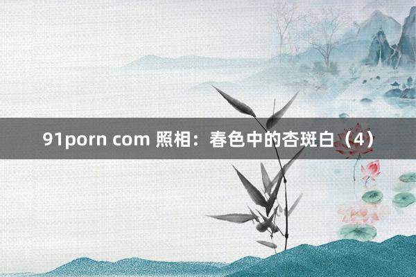 91porn com 照相：春色中的杏斑白（4）